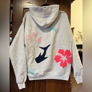 Coastal Vibes Custom Patchwork Hoodie
